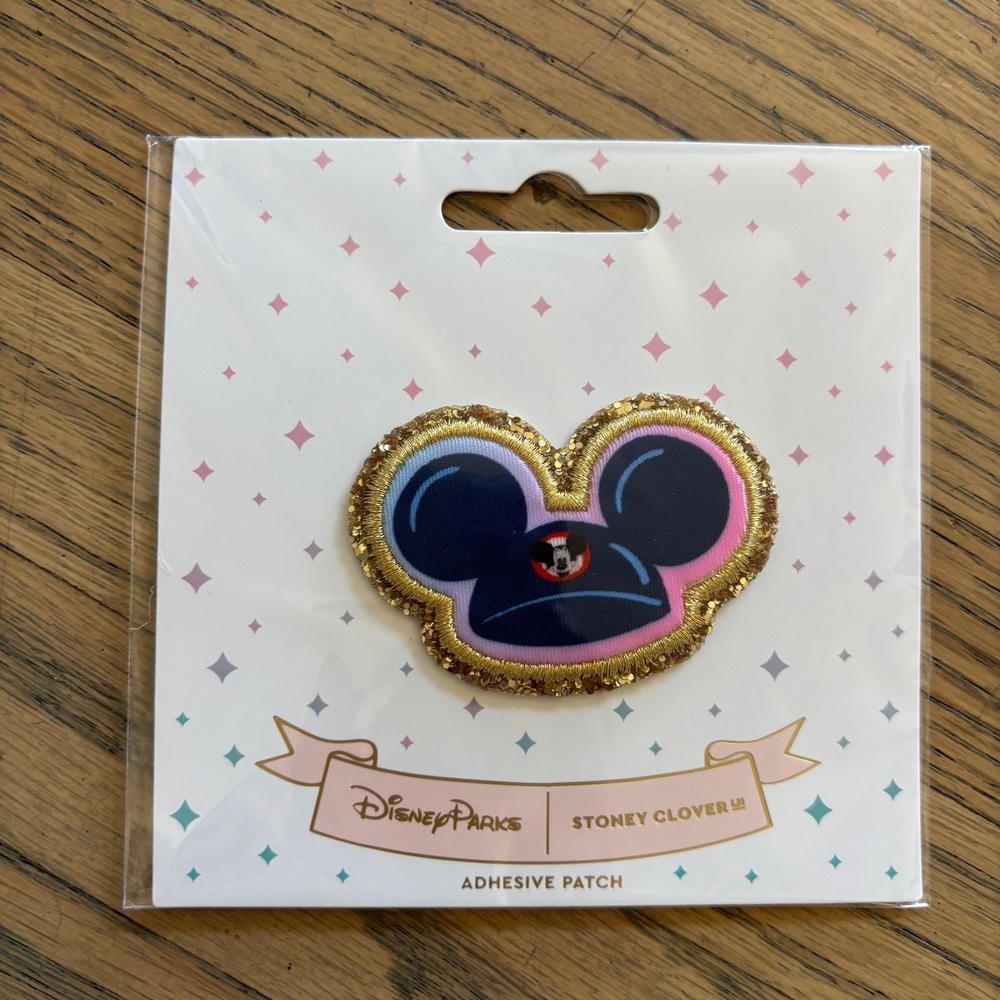 Disney NEW Stoney Clover Lane Mickey Mouse Adhesive Patch Gold Glitter Trim